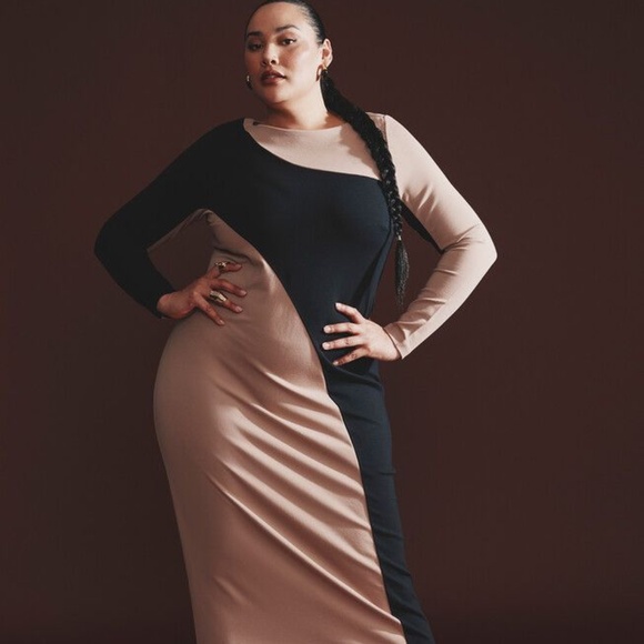 Eloquii Colorblock Dress Size 16 - Picture 1 of 4